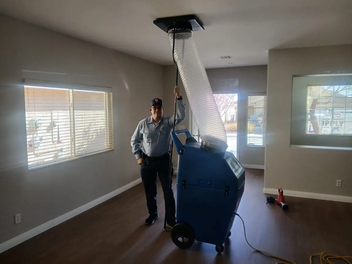 Professional Dryer Vent Cleaning work inside a Centreville home